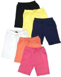Girls 6-Pack Bermuda Short Sizes 4-16 Comfortable Cotton, Spandex Elastic Wai... - Picture 1 of 3