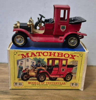 Y 11 1912 Packard Landaulet Models of Yesteryear Matchbox - mit D3 Box - - Bild 1 von 4
