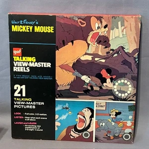 Vintage Mickey Mouse Talking View-Master Reels GAF Box Set 1958 Disney World - Picture 1 of 4