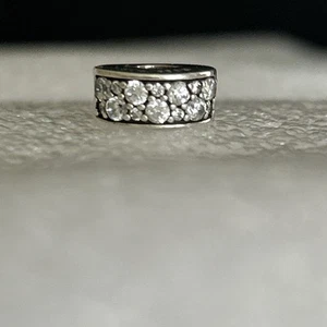 PANDORA Clear CZ Shining Elegance Clip Charm 🌟 Silicone Grip 🌟 791817CZ - Picture 1 of 10