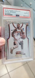 Mikal Bridges 2018 Panini Threads Dazzle RC PSA 10 NBA IRON MAN - Bild 1 von 1