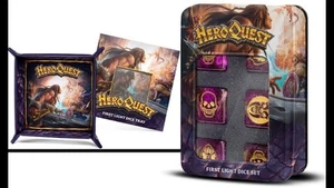 Heroquest Brettspiel First Light Würfel Set + Würfel Tablett Brandneu Kostenloser Versand USA - Bild 1 von 1