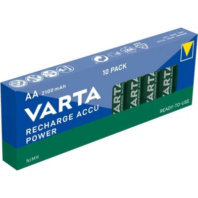 10 piezas. Baterías recargables AA Varta ACCU 2100 mAh NIMH 1,2 V HR6 Foto 1 de 3