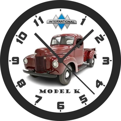 1941 年国际模型 K 皮卡车 10 英寸挂钟-2 件可选 1 件 — 第 1/2 张图片