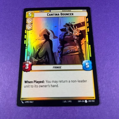 Cantina Bouncer Foil 202/252 Spark Of Rebellion Star Wars Unlimited TCG - Image 1 of 4