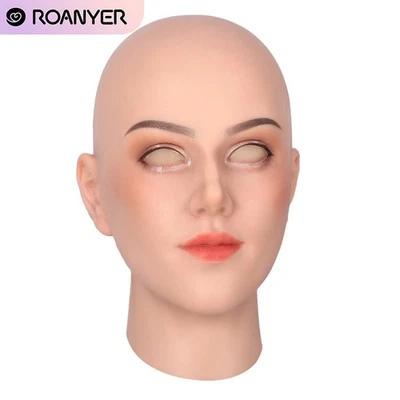 Roanyer Realistic Silicone Mask Scarleta Female Headwear Costumes for Cosplay - Image 1 of 4