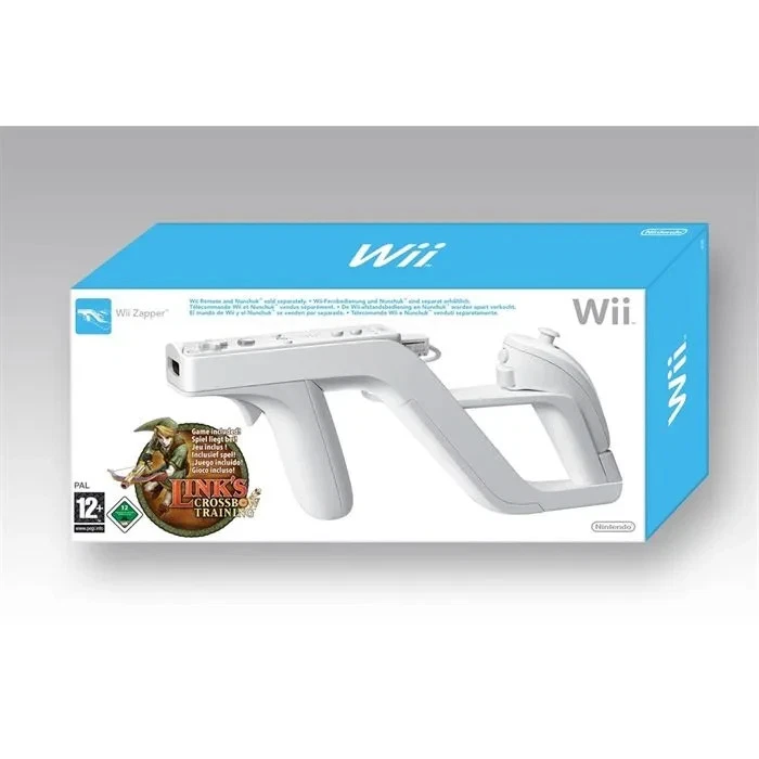 NINTENDO WII LINKS CROSSBOW TRAINING GAME + OFFICIAL ZAPPER GUN BLASTER ADAPTER - Image 1 of 1