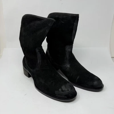 Nine West Boots Womens Size 12 Suede Ankle Mid Calf Block Heel Western Booties - Image 1 of 4