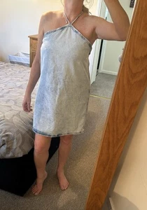 River Island Women's Denim Dress Size 12 - Picture 1 of 4