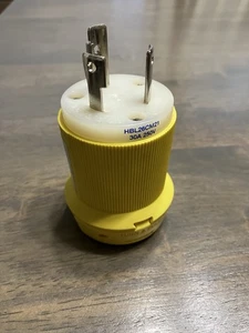 Hubbell HBL2621 30A 250V Locking Plug (Male) - Picture 1 of 3