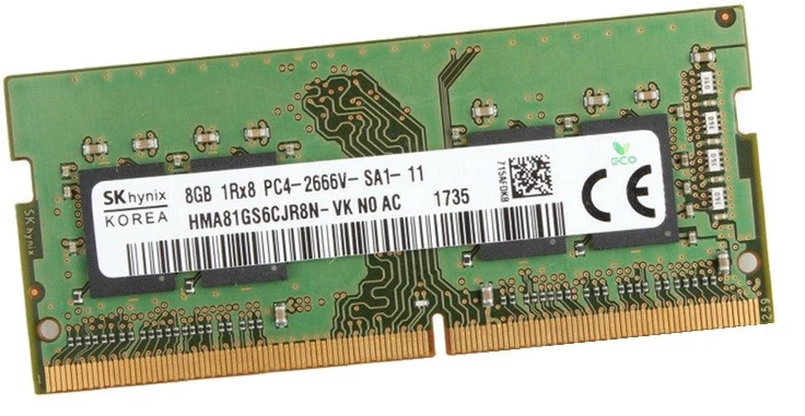 Hynix 8Gb Ram Speicher 2666MHz DDR4 HMA81GS6JJR8N-VK Notebook IMac Laptop 260Pin - Bild 1 von 1