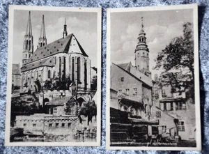 65239 Postcard 2 er Set Görlitz Altstadtwinkel mit Rathausturm Peterskirche - Bild 1 von 2
