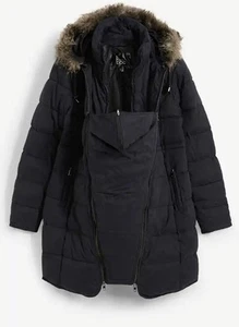 Damen Bonprix 3 in 1 Schwangerschaftsjacke Tragejacke Schwarz Größe 52 - Bild 1 von 5