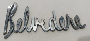 1964 Plymouth Belvedere Fender Script Original Emblem #2422891 - Picture 1 of 3