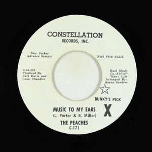 Northern Soul 45 - Peaches - Music To My Ears - Constellation - Picture 1 of 2