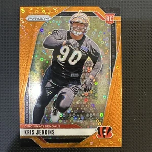 2024 Panini Prizm Kris Jenkins Orange Disco Rookie #364 Cincinnati Bengals - Picture 1 of 2