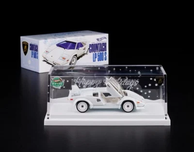 Hot Wheels RLC 1982 Lamborghini Countach LP 500 S Holiday Car Ships Now - Image 1 of 4
