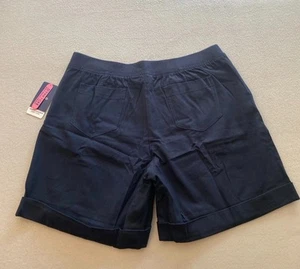 Izod Schoolwear Shorts Girls Size 20.5 Blue Stretch Elastic Waist Pocket NWT - Picture 1 of 13