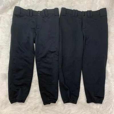 2 pair black Mizuno softball pants women medium - Image 1 of 3