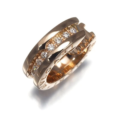 Auth BVLGARI Single Earring Diamond B.Zero1 Hoop RIGHT 18K 750 Rose Gold  - Image 1 of 4