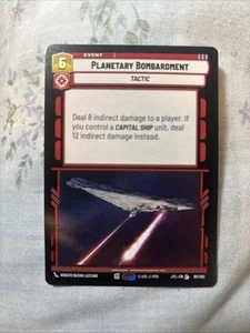 Planetary Bombardment JTL Jump To Lightspeed Star Wars Unlimited 443 Hyperspace - Picture 1 of 5