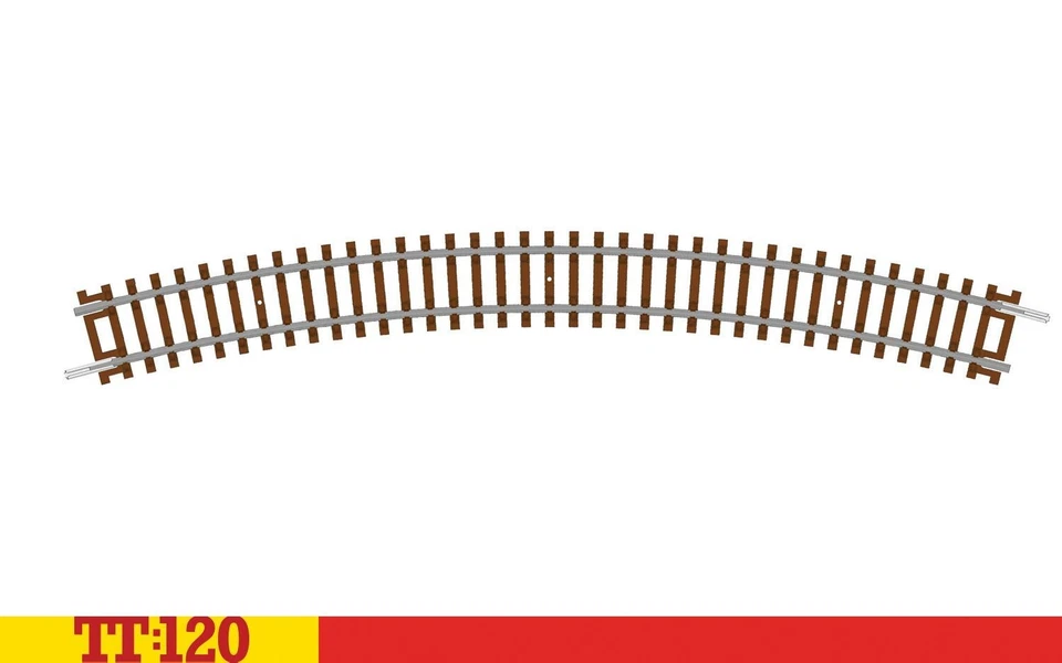 HORNBY TT8006 TT:120 SINGLE CURVE 4TH RADIUS STANDARD TRACK PIECES 1:120 SCALE - Image 1 of 1