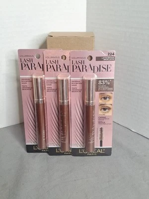 L’Oréal Lash Paradise Mascara- Latte Brown 224 New! Lot Of 3 - Image 1 of 2
