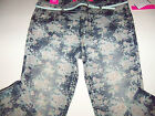 Tinseltown Stretch Floral Skinny Ankle Jeans Jr Sz 15 Nwt