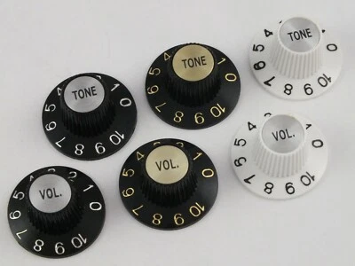 GUITARS ELECTRIC Par de perillas de sombrero de bruja 1 vol. & 1 TONO USA Gibson estilo correcto 3 colores