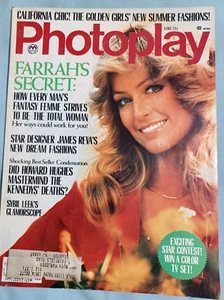 1977 JUNE PHOTOPLAY MAGAZINE - FARRAH FAWCETT MAJORS COVER Excellent Cond Z4 - Picture 1 of 2