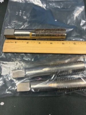 NEW !! 3 Vermont 1/8 NC GH4 4 Flute HSS Taps Lot  Tap - Image 1 of 4