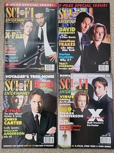 Sci Fi Channel Magazine X-Files Vintage Magazines Gillian Anderson Duchovny - Picture 1 of 5
