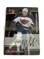 ILYA KOVALCHUK 2001/02 BAP Be A Player ROOKIE CARD AUTO AUTOGRAPH!