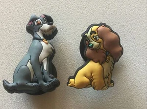 LADY and The TRAMP AUTHENTIC JIBBITZ CHARM FITS CROCS SHOE HOLES - Picture 1 of 5