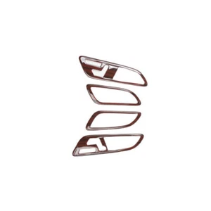 Red Wood Grain Interior Door Handle Frame Trim 4PCS For Benz B-Class 2012-2019 - Picture 1 of 6
