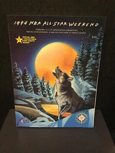 NBA ALL-STAR Weekend 1994 Program Minnesota W/ Card Sheets - Picture 1 of 2