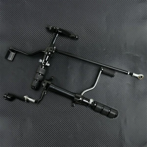 Controles delanteros completos clavijas palancas acoplamiento apto para Sportster 1991-2003 negro - Imagen 1 de 10