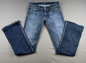 Jeans 7 For All Mankind donna 27 denim Flynt bootcut svasato tasca ricamata - Foto 1 di 7