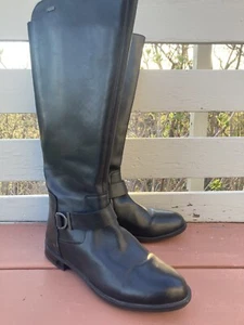 NWOT Clarks Womens Size 7.5 Gore Tex Waterproof Leather Knee High Riding Boots - Picture 1 of 10