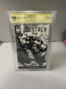 Heathen #1 Comic B&W Variant CBCS 9.8 Signed by Natasha Alterici - Picture 1 of 5