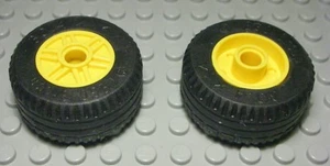 Lego Rad 30,4x14 Reifen Gelber Felge 2 Stück (1050) - Bild 1 von 1