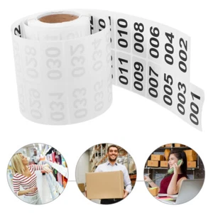 Inventory Label Stickers Number Sign Stickers 1000 Inventory Stickers - Picture 1 of 12