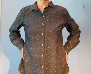 Old Navy Women's Polka Dot Cotton Shirt - Bild 1 von 7