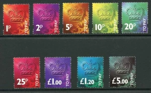 SGD102-110 1p - 5.00 Post Due Set of 9 SUPERB U/M - Picture 1 of 1