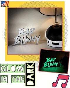 Bad Bunny Dekoschild (Leuchtet im Dunkeln) - Bild 1 von 18