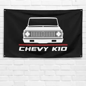 For Chevrolet Chevy K10 1970-74 Enthusiast 3x5 ft Flag Dad Birthday Gift Banner - Picture 1 of 1