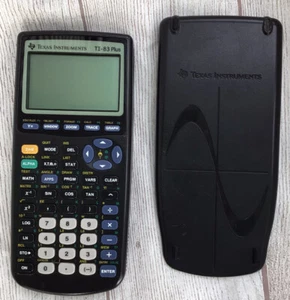 TI-83 Plus Graphing Calculator W/ Cover Screen Issue PARTS & REPAIR Please Read - Picture 1 of 4