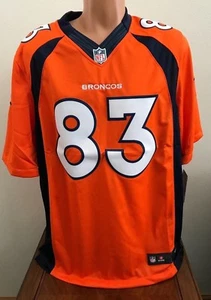 Nike Jersey NFL Denver Broncos #83 Wes Welker Football Orange $150 Men's Large L - Picture 1 of 5