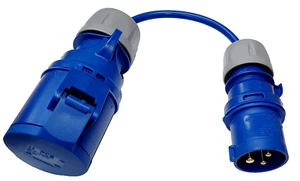 Adaptador de enchufe de 16 amperios a enchufe de 32 amperios fly lead arctic flex núcleos de 2,5 mm 16A a 32A - Imagen 1 de 6
