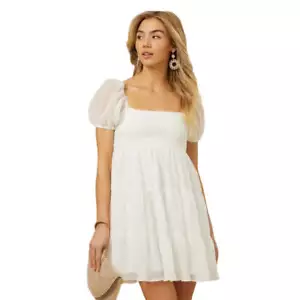 Altar’d State Leigha Puff Sleeve Dress - Picture 1 of 9